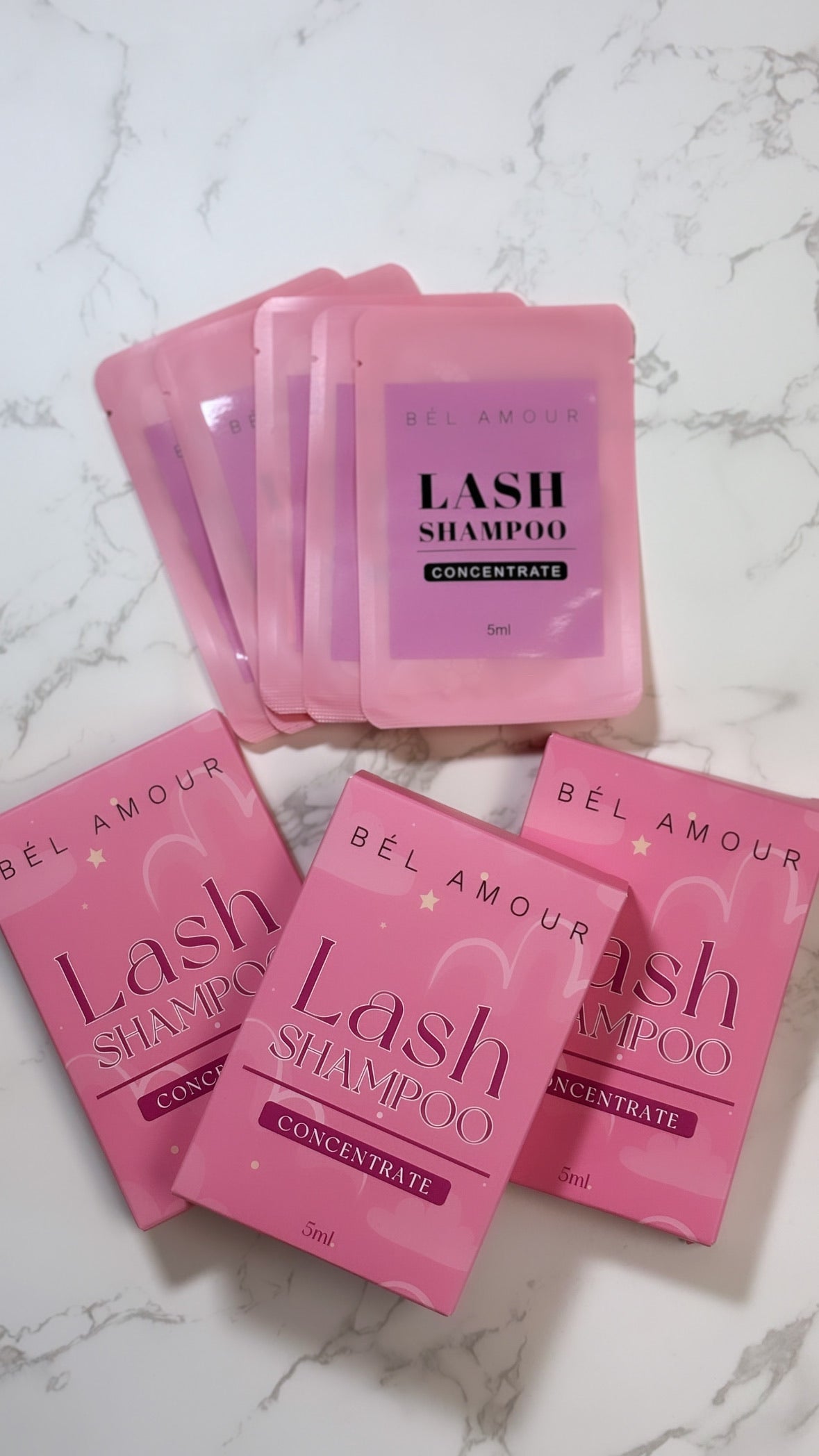 Lash shampoo concentrate pack