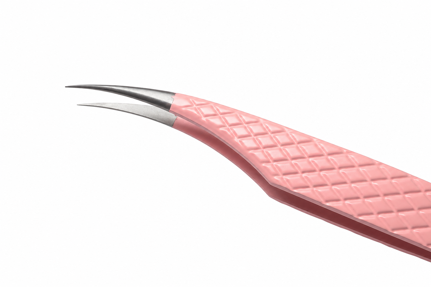Fiber tipped tweezers Curved isolation