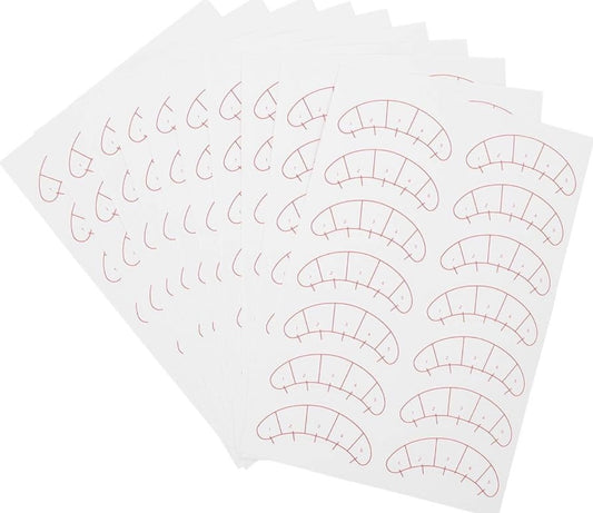 Lash map stickers